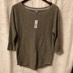 NWT New York& Company-green boat neck sweater -m